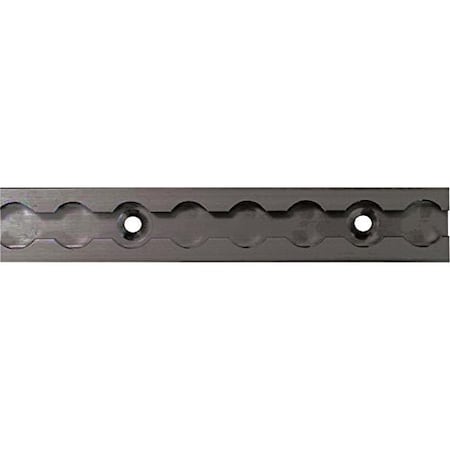 Boxer Tools Aluminum L-Track Standard Tracks, 6 Inch L x 1.125 Inch W, 1,600-Lb., Black, 4PK 31001